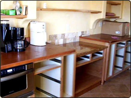 Concrete Counters with Farm Sink