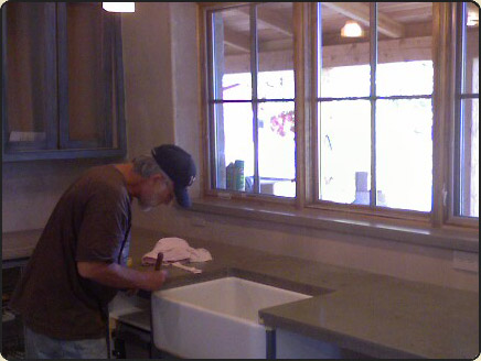 pete working